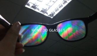 स्पष्ट 3 डी आतिशबाज़ी चश्मा पत्रिकाओं, विवर्तन प्लास्टिक के गिलास को देखने के लिए
