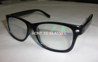 काले फ्रेम विवर्तन आतिशबाजी, इंद्रधनुष चश्मे को देखने के लिए 3 डी चश्मा