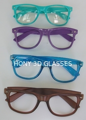 स्टाइलिश विज्ञापन 3D लेंस प्लास्टिक आतिशबाजी चश्मा 0.06 मिमी पीवीसी लेजर