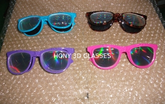 विवर्तन 3 डी आतिशबाजी चश्मा फ्लिप शैली सीई एफसीसी RoHS
