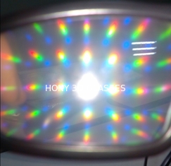 स्वनिर्धारित 3D आतशबाज़ी ग्लास, शक्तिशाली क्रिसमस चश्मा