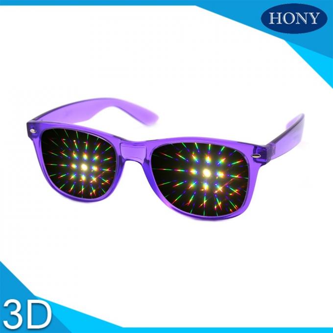 वेफेयर स्टाइल 3 डी प्रिज्म रव हार्ड प्लास्टिक डिफ्रैक्शन चश्मा, आतिशबाजी चश्मा, 13500 लाइट ग्रेटिंग इंद्रधनुष चश्मा