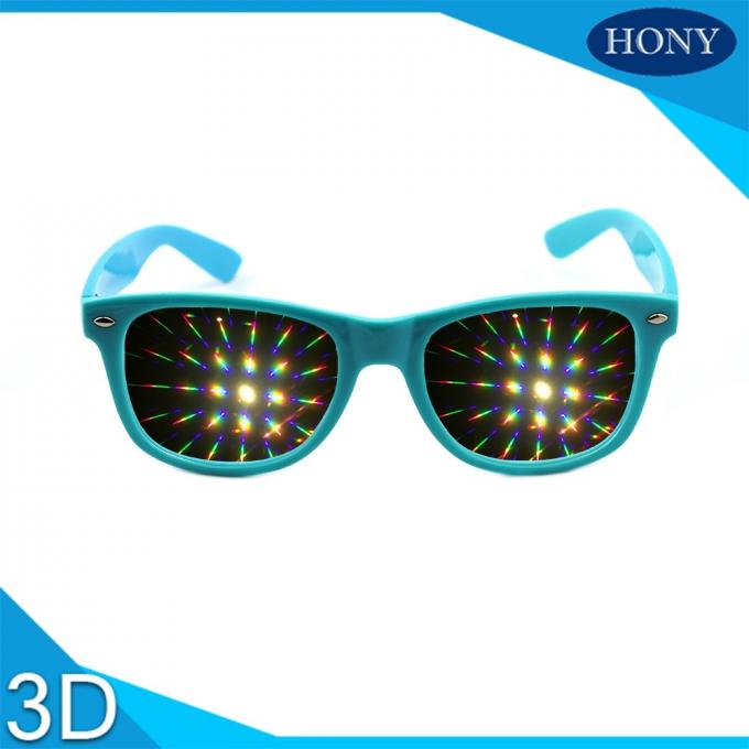 वेफेयर स्टाइल 3 डी प्रिज्म रव हार्ड प्लास्टिक डिफ्रैक्शन चश्मा, आतिशबाजी चश्मा, 13500 लाइट ग्रेटिंग इंद्रधनुष चश्मा