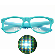 प्रीमियम 3 डी डिफ्रैक्शन चश्मा साफ़ लेंस 3 डी चश्मे रवों, संगीत त्यौहारों के लिए आदर्श