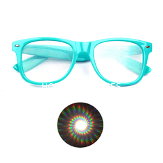 अपने लोगो प्लास्टिक डिफ्रैक्शन चश्मा सर्पिल रव आतिशबाजी चश्मा मुद्रित करें