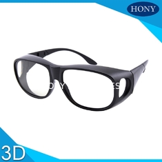 नि: शुल्क स्क्रैच रैखिक ध्रुवीकरण चश्मा, 0.7 मिमी मोटाई निष्क्रिय सिनेमा 3 डी चश्मा