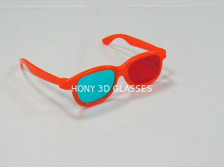 रंगीन बच्चों प्लास्टिक लाल सियान 1.6 मिमी के साथ 3 डी चश्मा लेंस और अधिक मोटा होना