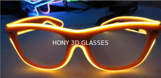 पार्टी शो फ़्लैश प्रकाश चश्मा 0.75 मिमी लेंस के साथ पीसी प्लास्टिक फ्रेम
