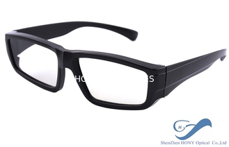 एबीएस काले प्लास्टिक फ्रेम के साथ Polarized आईमैक्स रैखिक सक्रिय शटर चश्मा