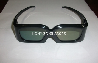 अवरक्त DLP लिंक 3 डी चश्मा सफेद प्लास्टिक फ्रेम कम बिजली की खपत